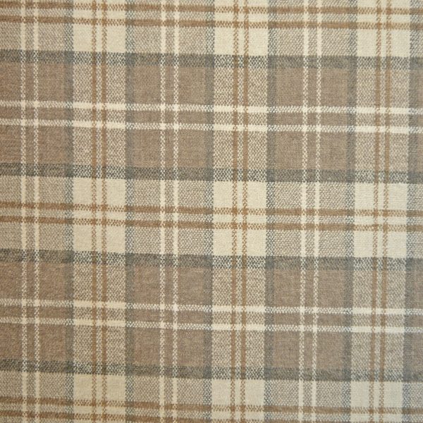 Lana Plaid Fabric Col Latte